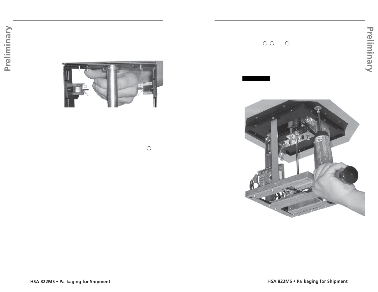 Pr eliminary pr eliminary, Packaging for shipment, cont’d | Extron Electronics HSA 822MS User’s Manual User Manual | Page 32 / 35
