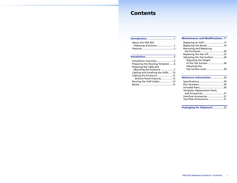 Extron Electronics HSA 822 User Guide User Manual | Page 4 / 23