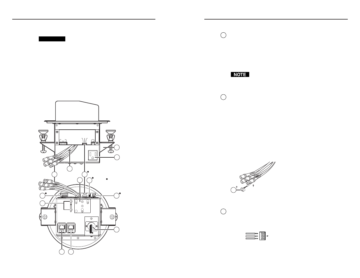 Underside features and cabling connections, All hsa 200 models only, Hsa 200c and hsa 200s (no extender board) only | Installation, cont’d, Medium peaking & gain maximum peaking & gain, Normal unity gain | Extron Electronics HSA 222S & HSA 222C User Manual | Page 12 / 30
