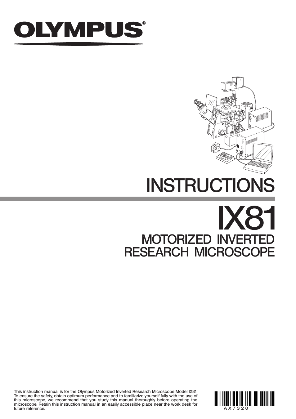 Olympus IX81 User Manual | 68 pages
