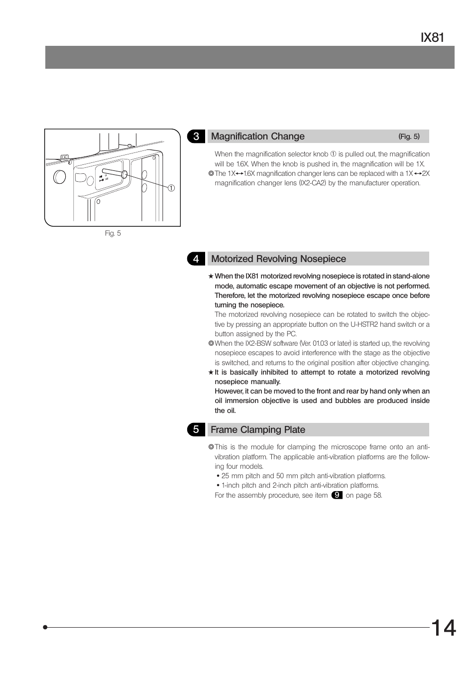 Ix81 | Olympus IX81 User Manual | Page 19 / 68