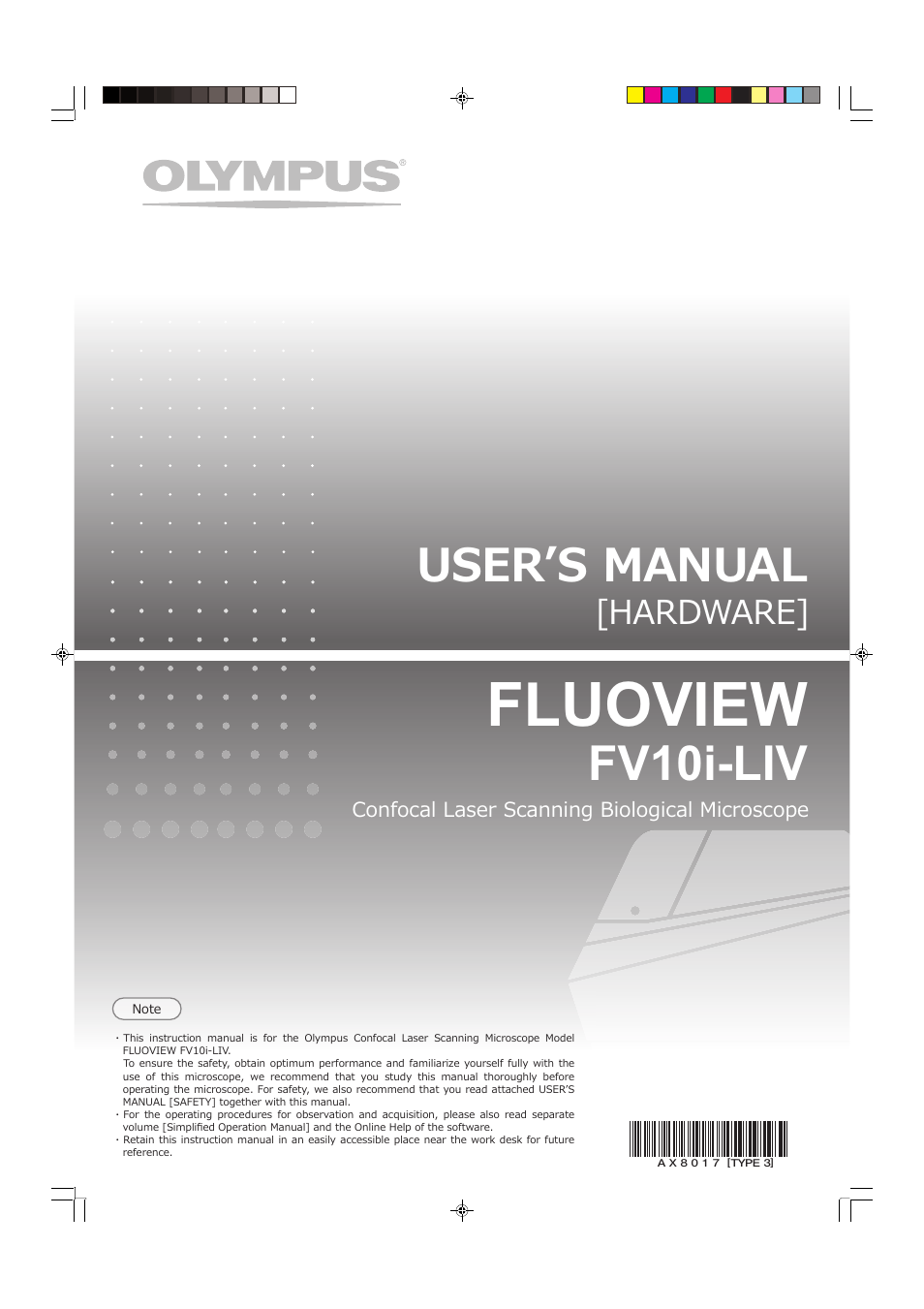 Olympus FV10i-LIV User Manual | 20 pages