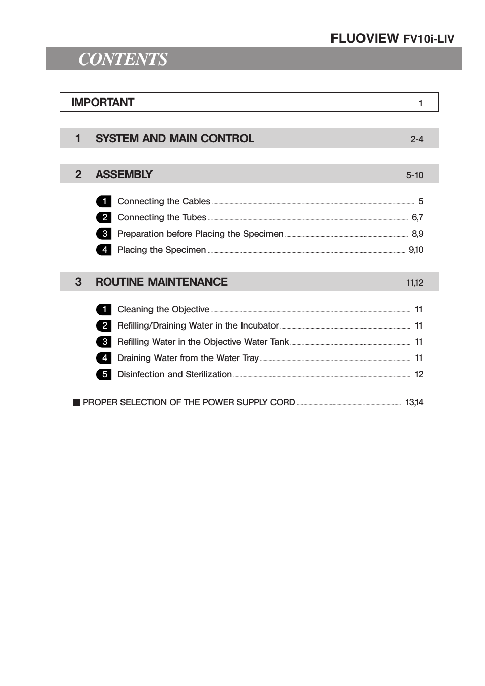 Olympus FV10i-LIV User Manual | Page 3 / 20