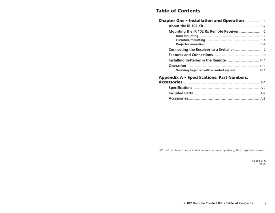 Extron Electronics IR 102 Kit User Manual | Page 4 / 13