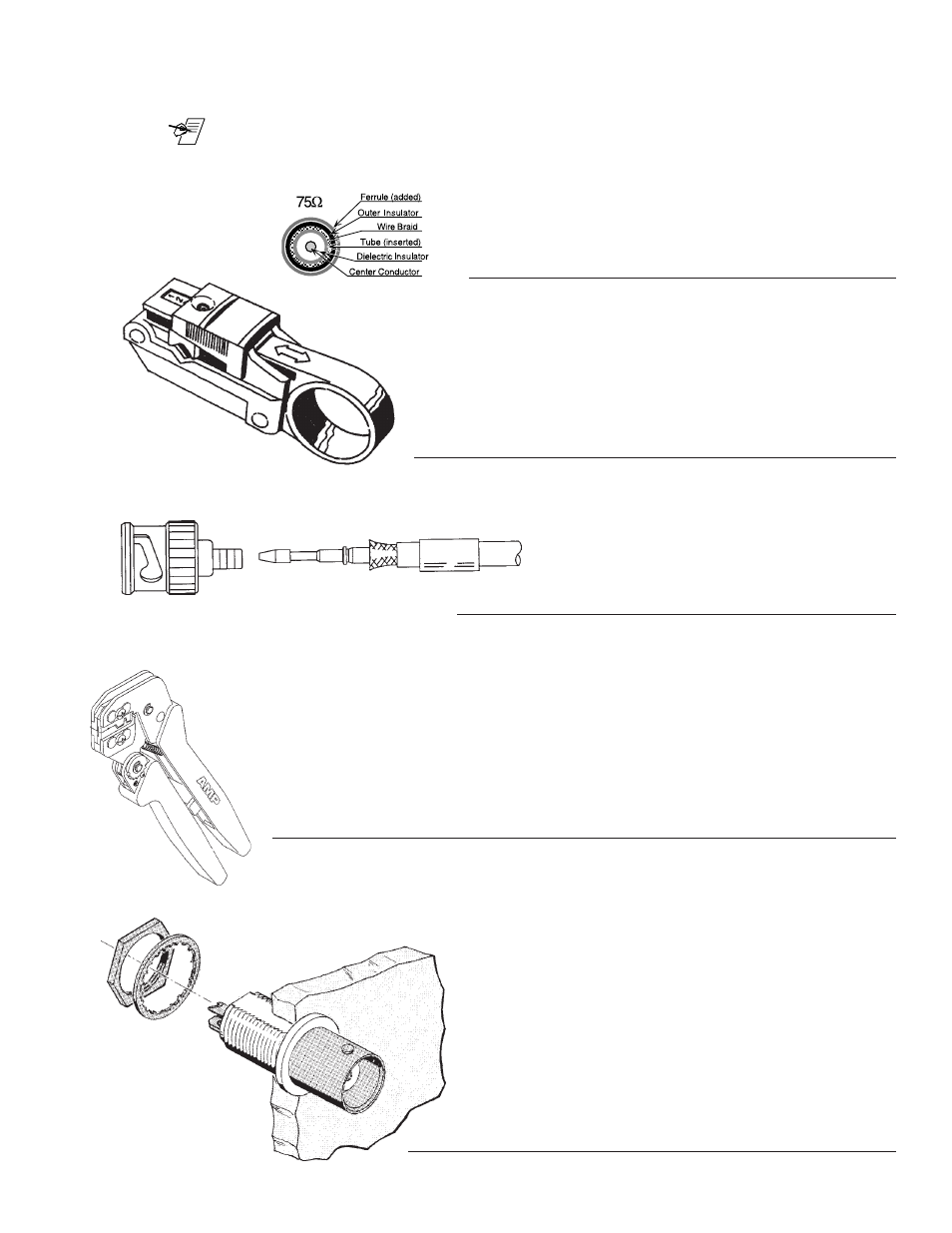 Bnc termination kit instructions | Extron Electronics BNC Mini-High Res, 75-Ohm Termination Kit (60-073-01) User Manual | Page 3 / 16