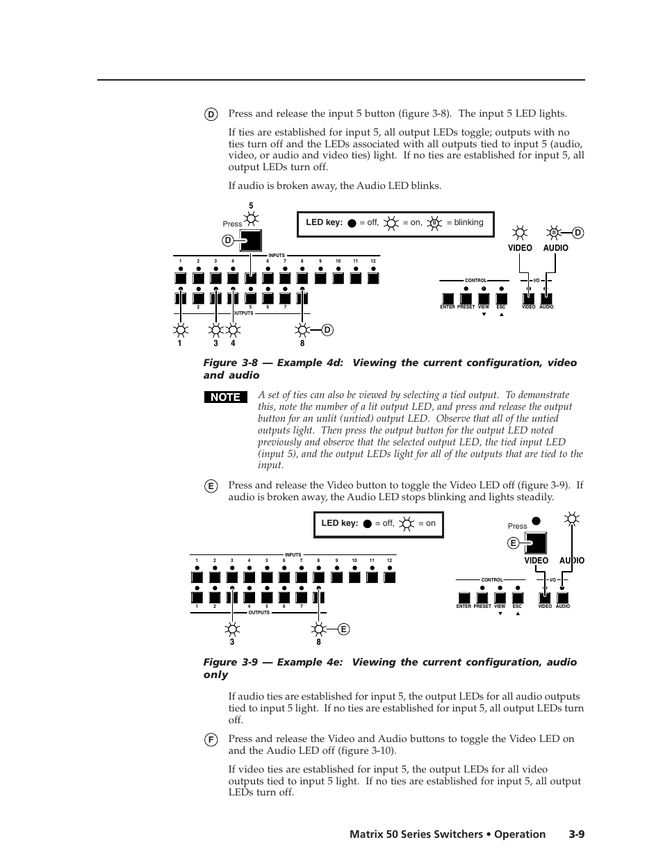 9 matrix 50 series switchers • operation | Extron Electronics Matrix 50 Series User Manual | Page 29 / 74