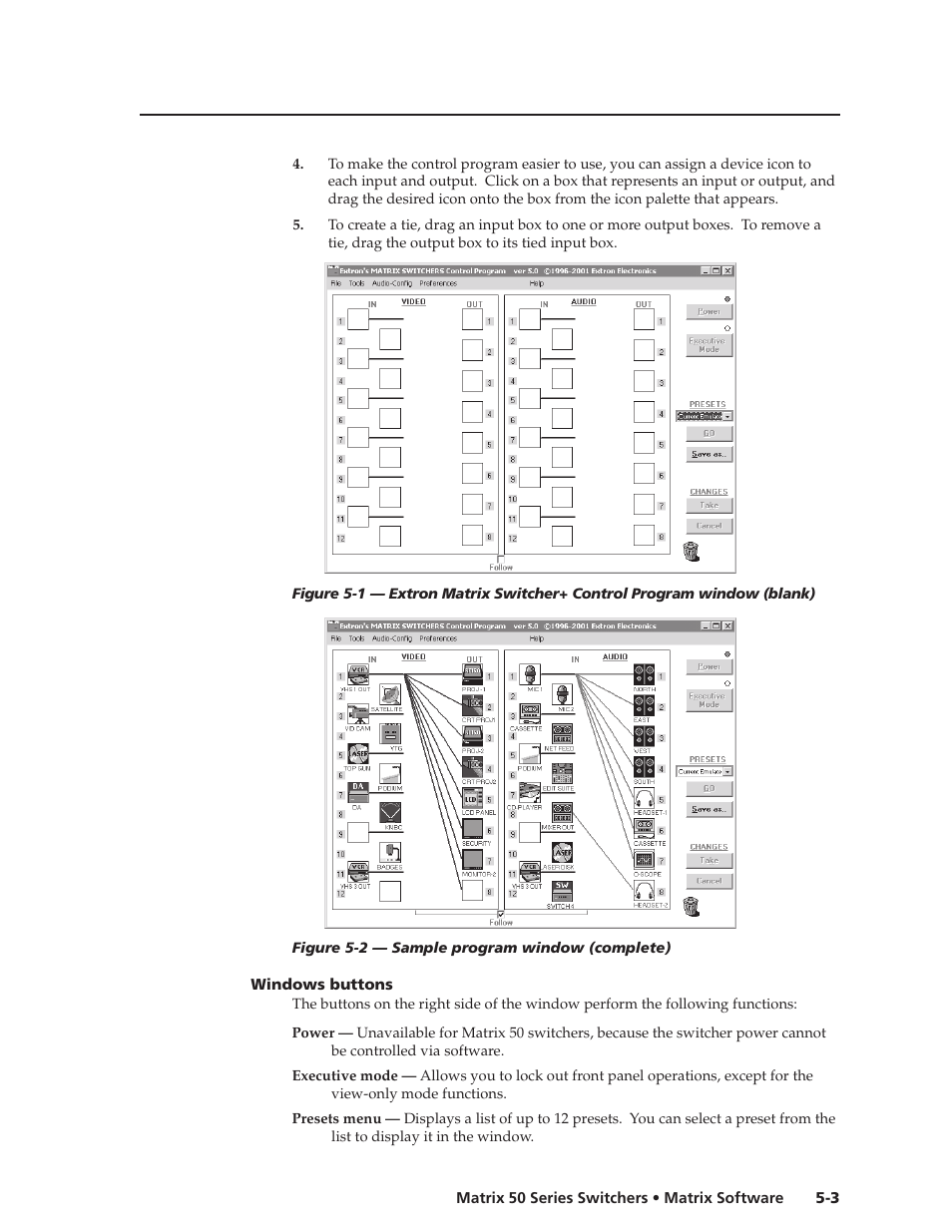 Extron Electronics Matrix 50 Series User Manual | Page 49 / 74