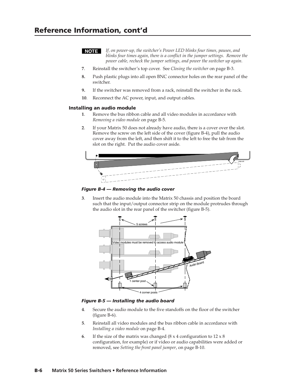 Reference information, cont’d | Extron Electronics Matrix 50 Series User Manual | Page 64 / 74