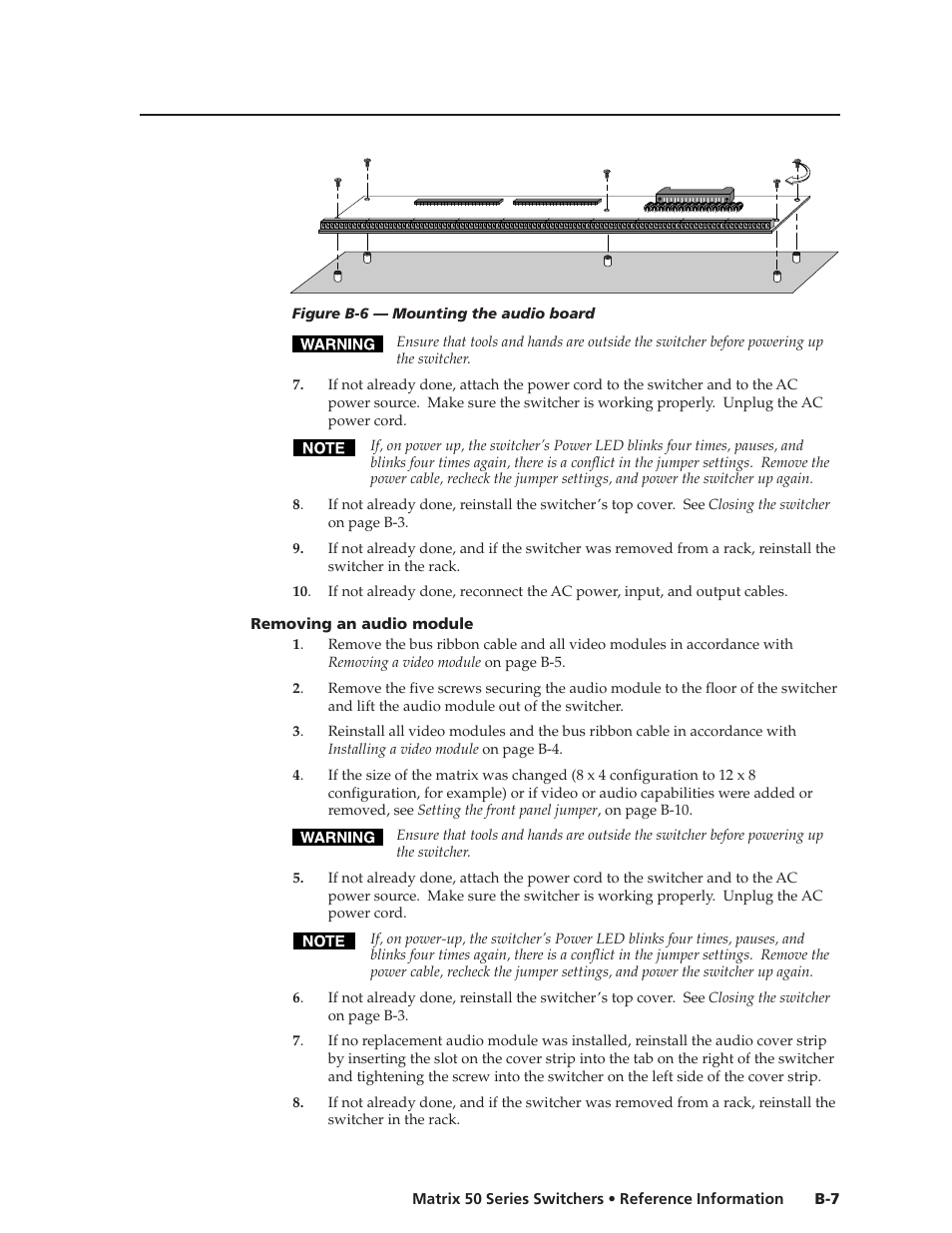 Extron Electronics Matrix 50 Series User Manual | Page 65 / 74