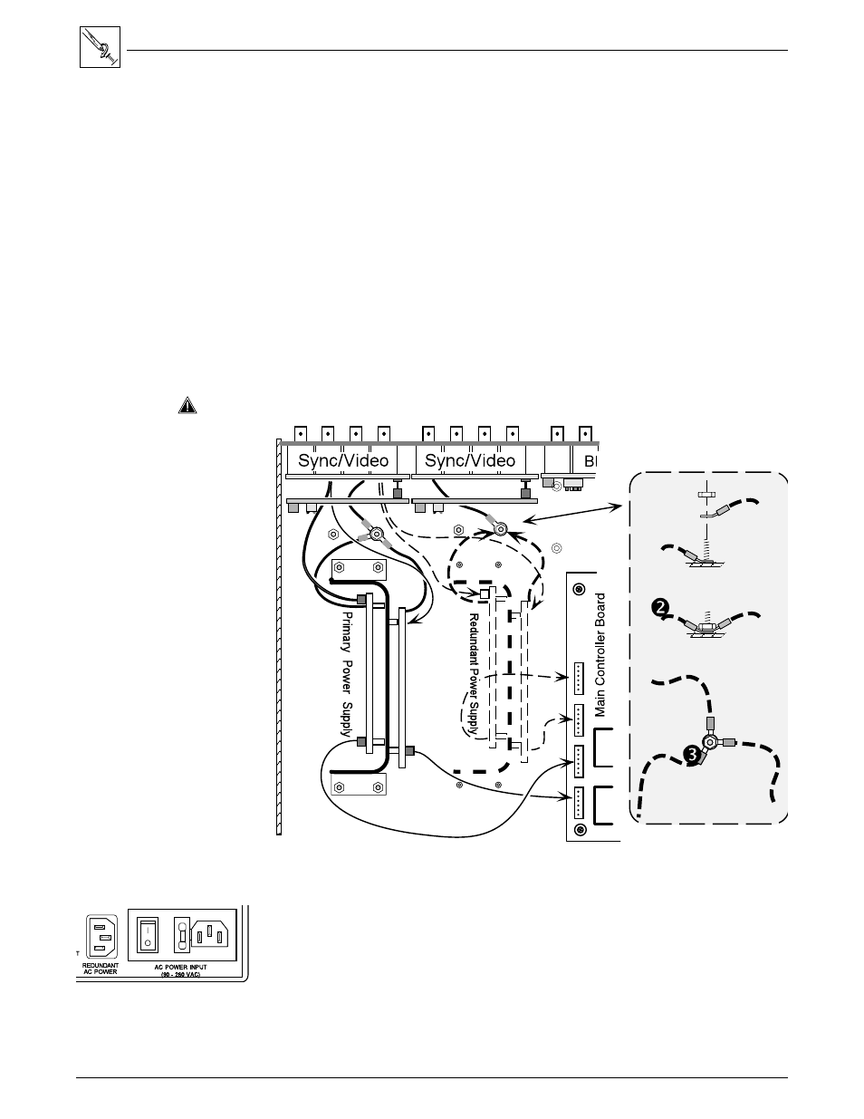 Installing a redundant power supply | Extron Electronics Matrix 100 Switcher User Manual | Page 35 / 63