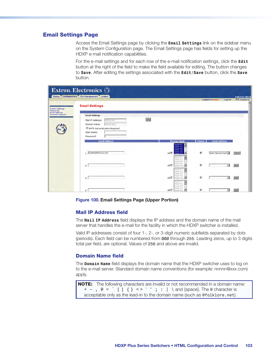 Extron Electronics HDXP Plus Series User Guide User Manual | Page 109 / 125