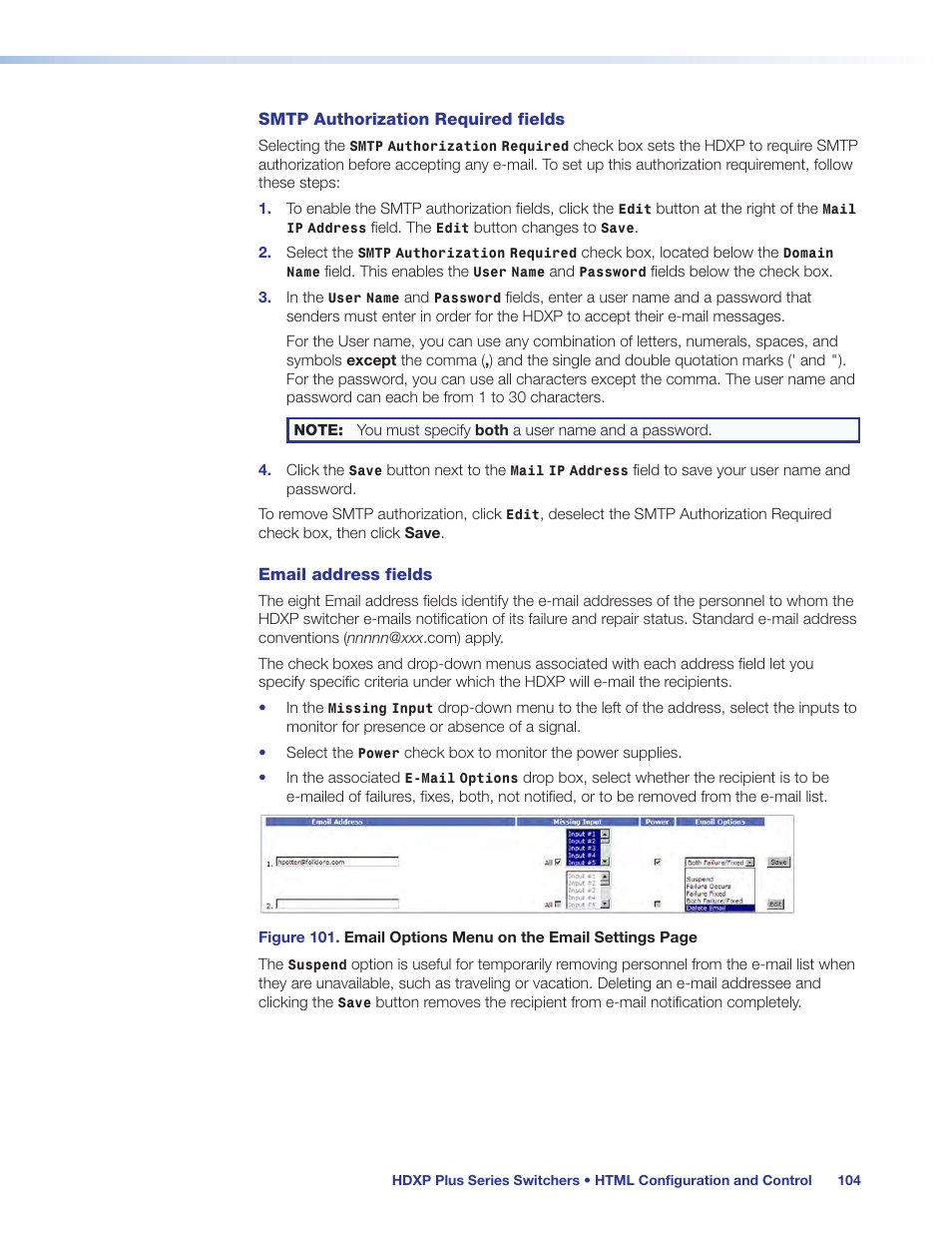 Extron Electronics HDXP Plus Series User Guide User Manual | Page 110 / 125