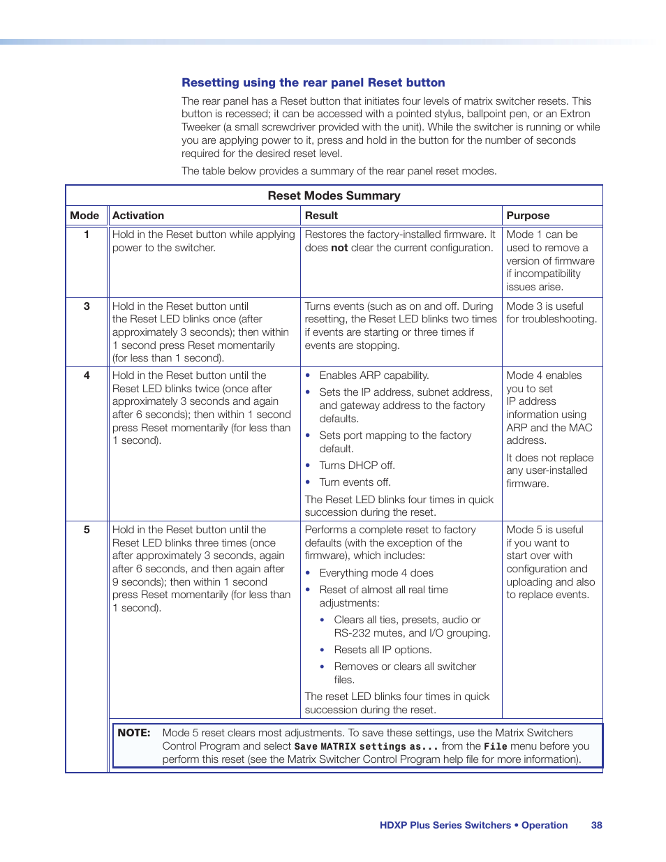 Extron Electronics HDXP Plus Series User Guide User Manual | Page 44 / 125