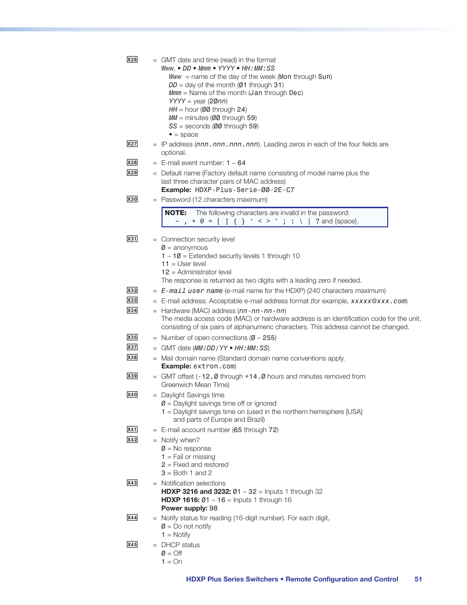 Extron Electronics HDXP Plus Series User Guide User Manual | Page 57 / 125