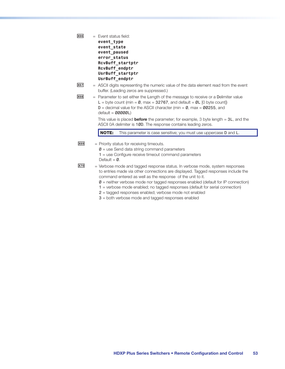 Extron Electronics HDXP Plus Series User Guide User Manual | Page 59 / 125