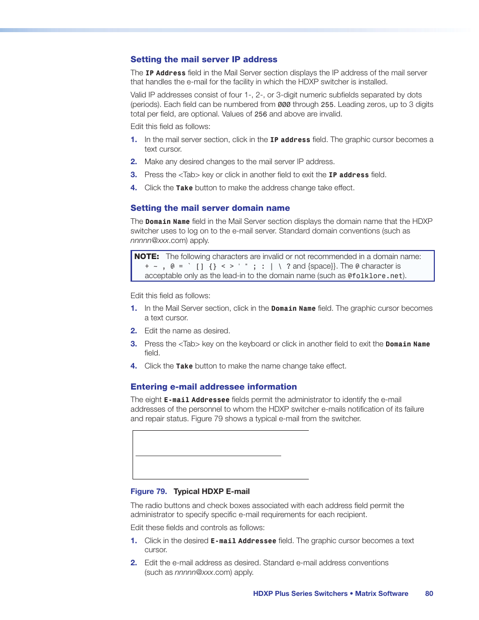 Extron Electronics HDXP Plus Series User Guide User Manual | Page 86 / 125