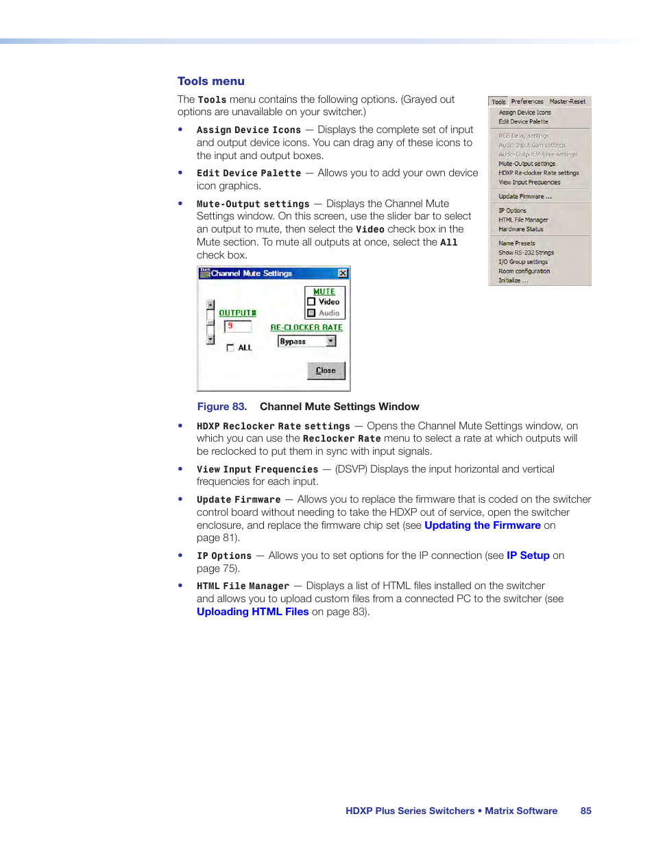 Extron Electronics HDXP Plus Series User Guide User Manual | Page 91 / 125