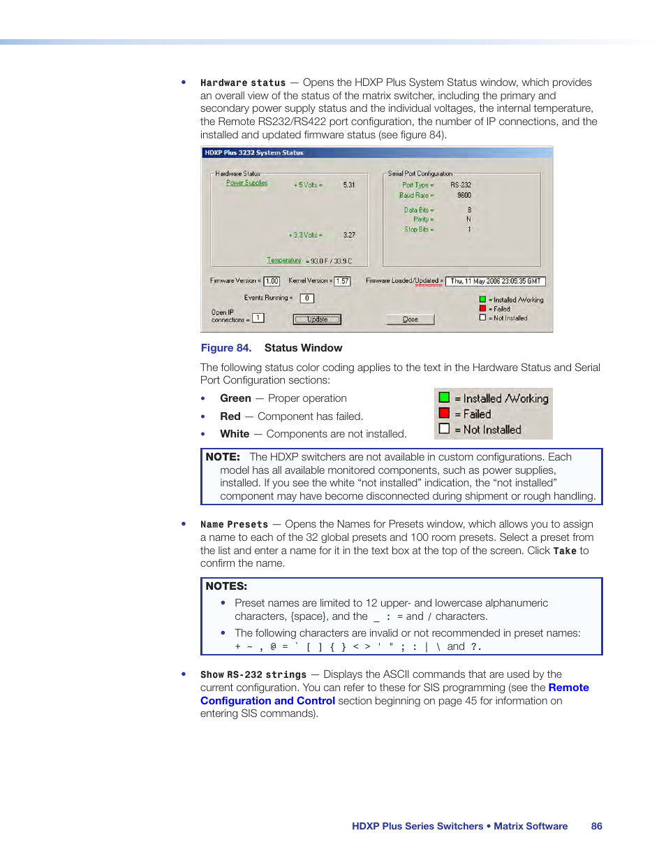 Extron Electronics HDXP Plus Series User Guide User Manual | Page 92 / 125