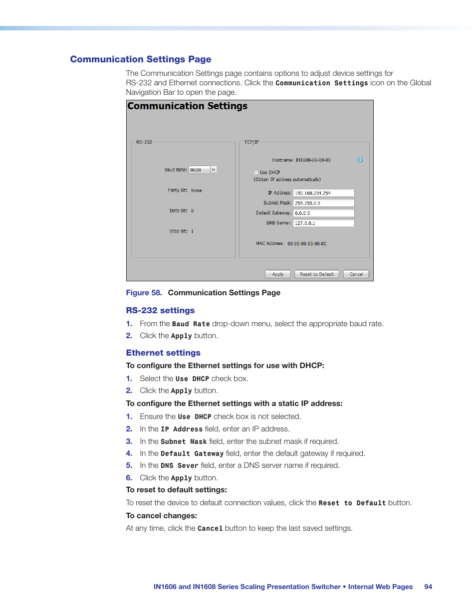 Extron Electronics IN1608 MA User Guide User Manual | Page 100 / 109