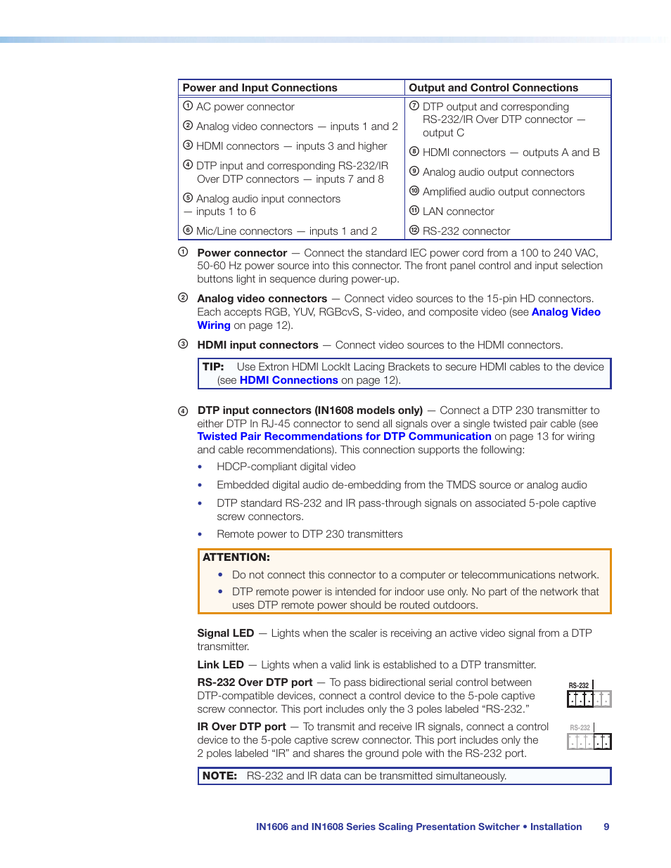 Extron Electronics IN1608 MA User Guide User Manual | Page 15 / 109