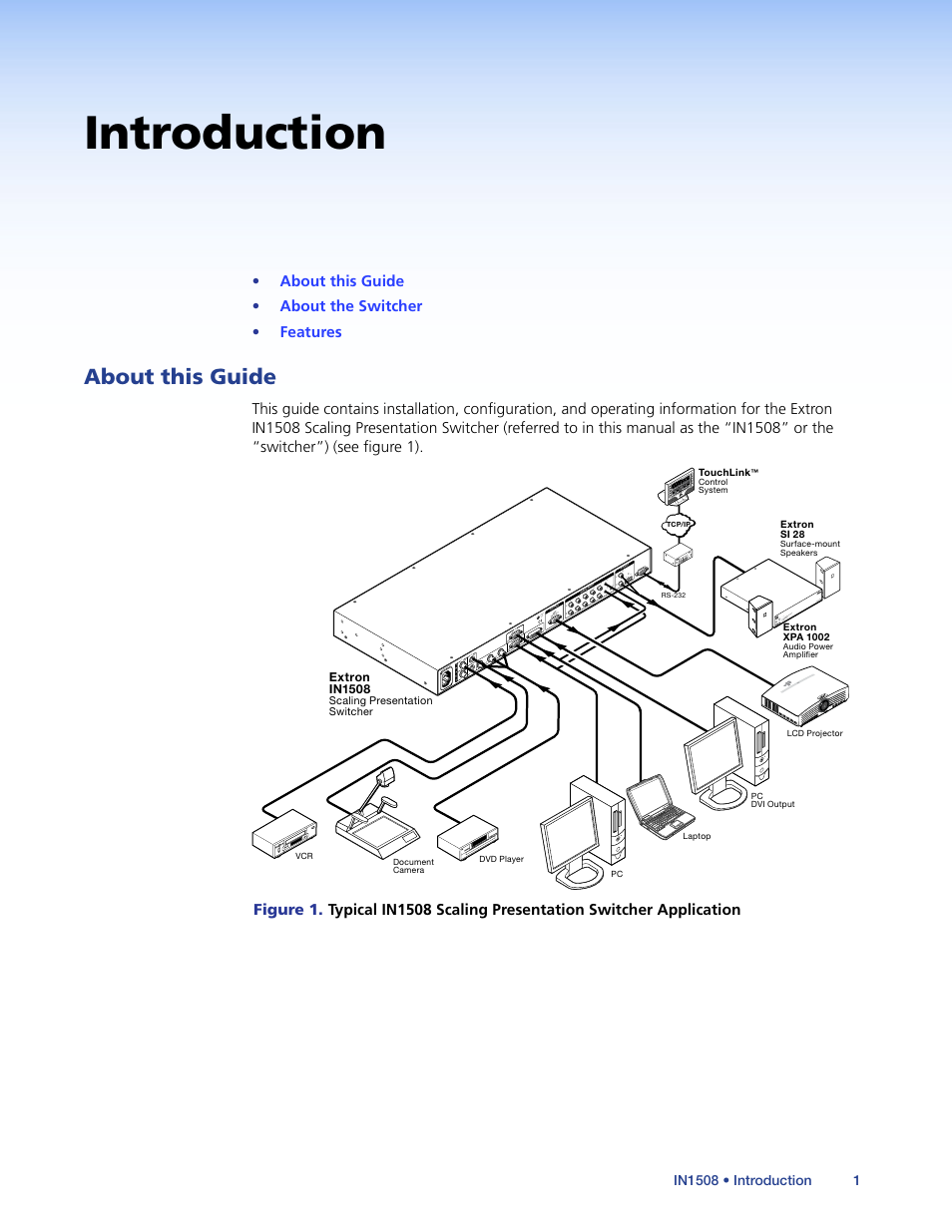 Introduction, About this guide | Extron Electronics IN1508 User Guide User Manual | Page 6 / 72