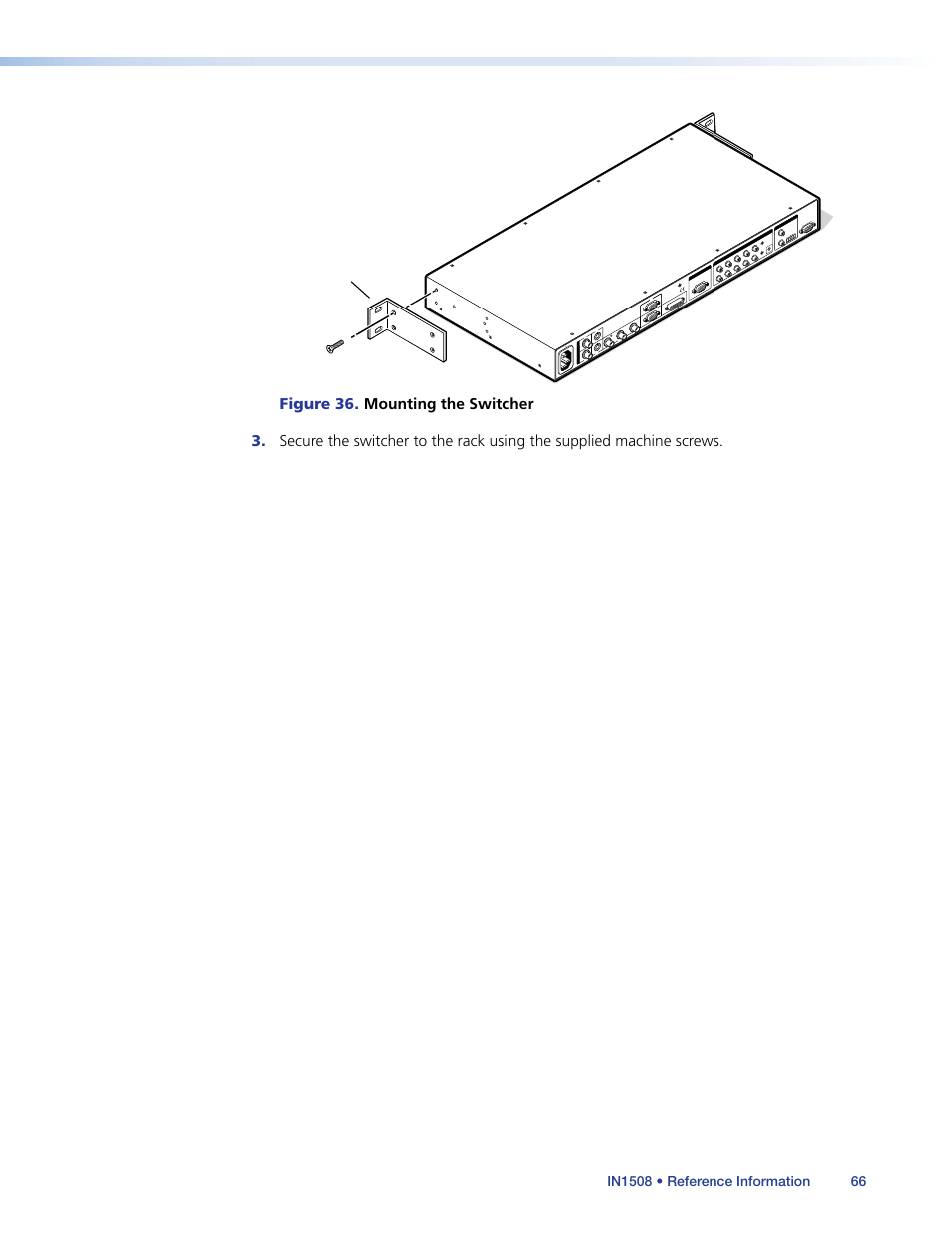 Lis te d 1t 23 i.t .e. c u s, Rack-mount bracket | Extron Electronics IN1508 User Guide User Manual | Page 71 / 72