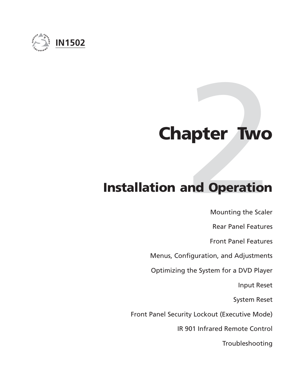 Extron Electronics IN1502 User Guide User Manual | Page 13 / 44