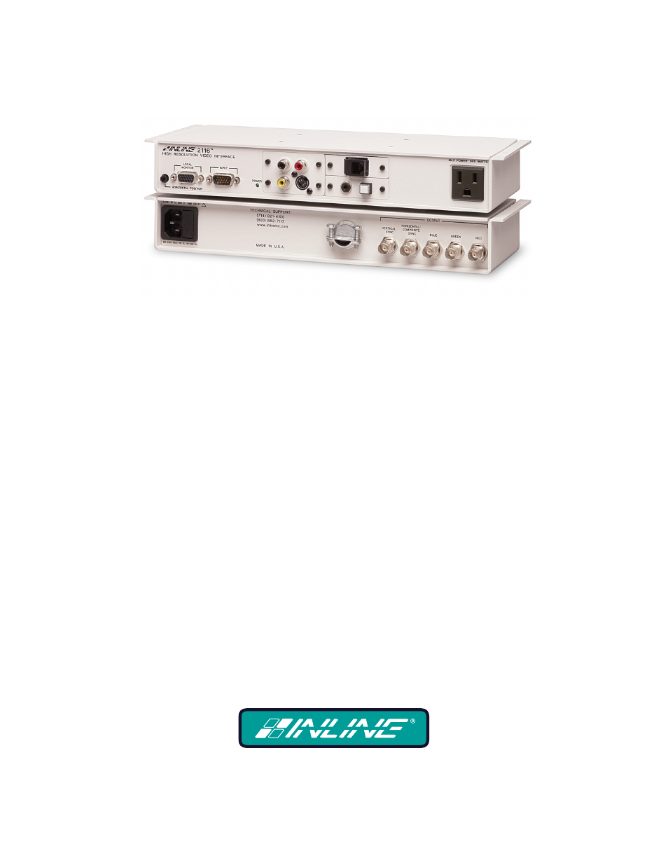Extron Electronics IN2116 User Manual | 21 pages