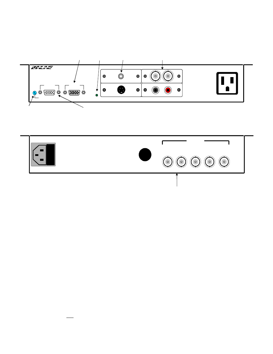 Front view, Rear view | Extron Electronics IN2116 User Manual | Page 12 / 21
