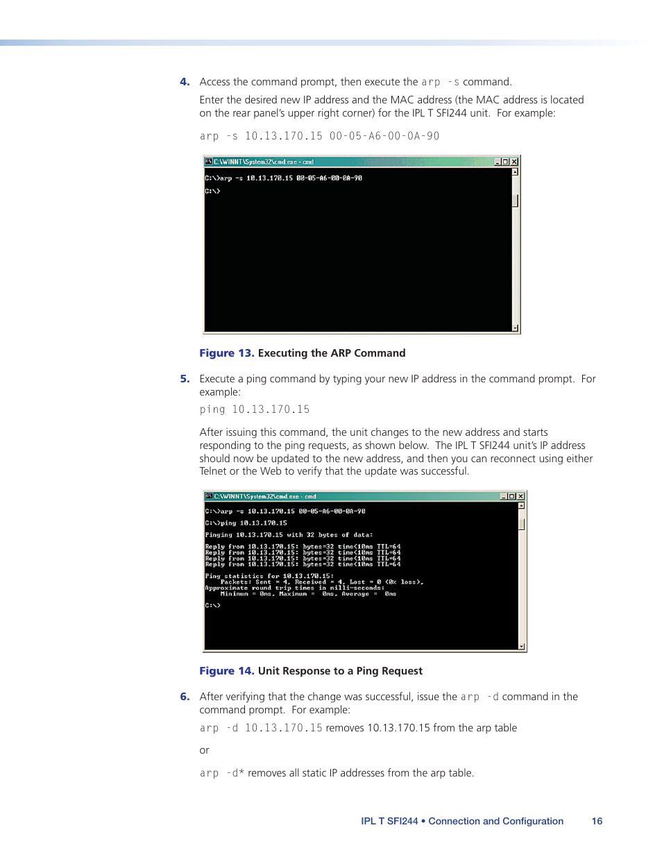 Extron Electronics IPL T SFI244 User Manual | Page 22 / 68