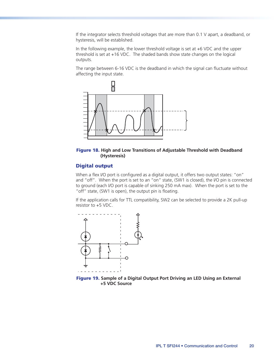 Digital output | Extron Electronics IPL T SFI244 User Manual | Page 26 / 68