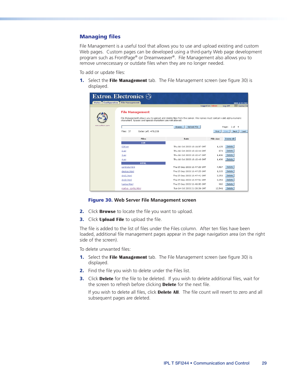 Extron Electronics IPL T SFI244 User Manual | Page 35 / 68