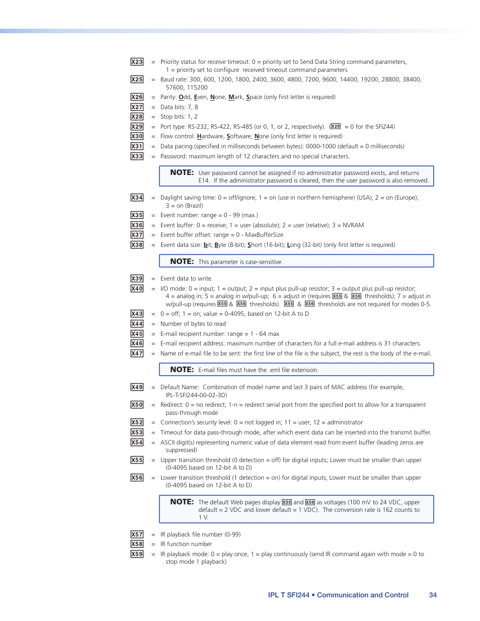 Extron Electronics IPL T SFI244 User Manual | Page 40 / 68