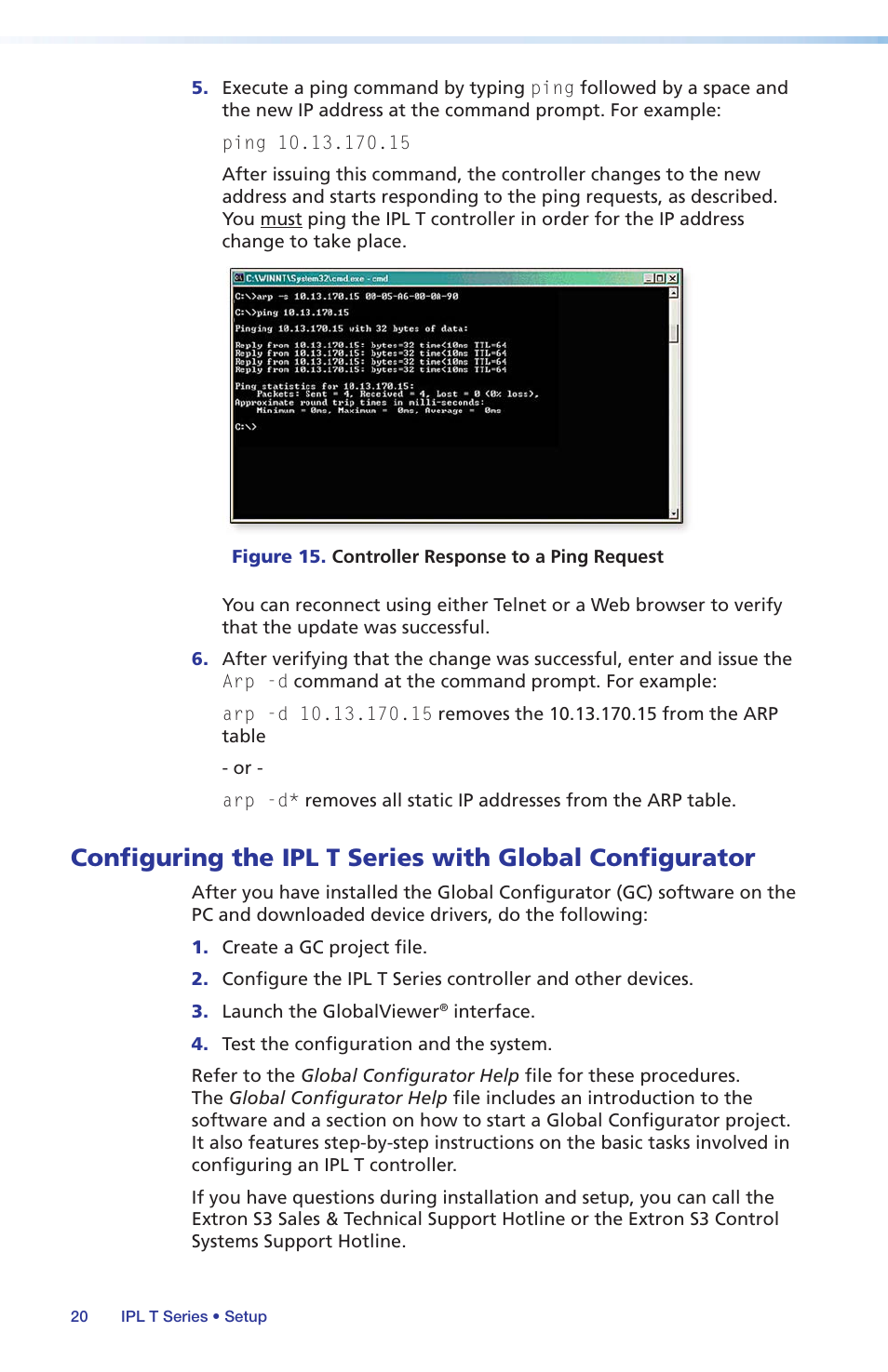 Configuring the ipl t series with, Global configurator | Extron Electronics IPL T Series Setup Guide User Manual | Page 26 / 29