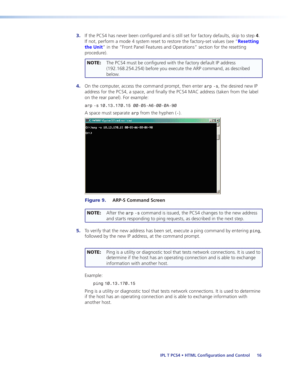 Extron Electronics IPL T PCS4i User Manual | Page 22 / 69