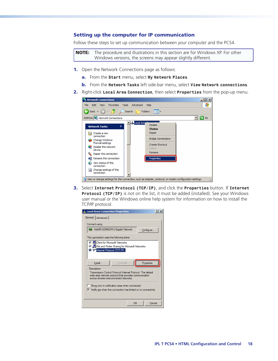 Extron Electronics IPL T PCS4i User Manual | Page 24 / 69