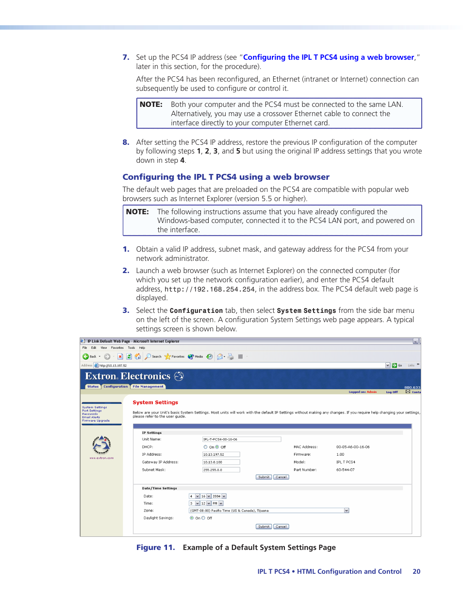 Extron Electronics IPL T PCS4i User Manual | Page 26 / 69