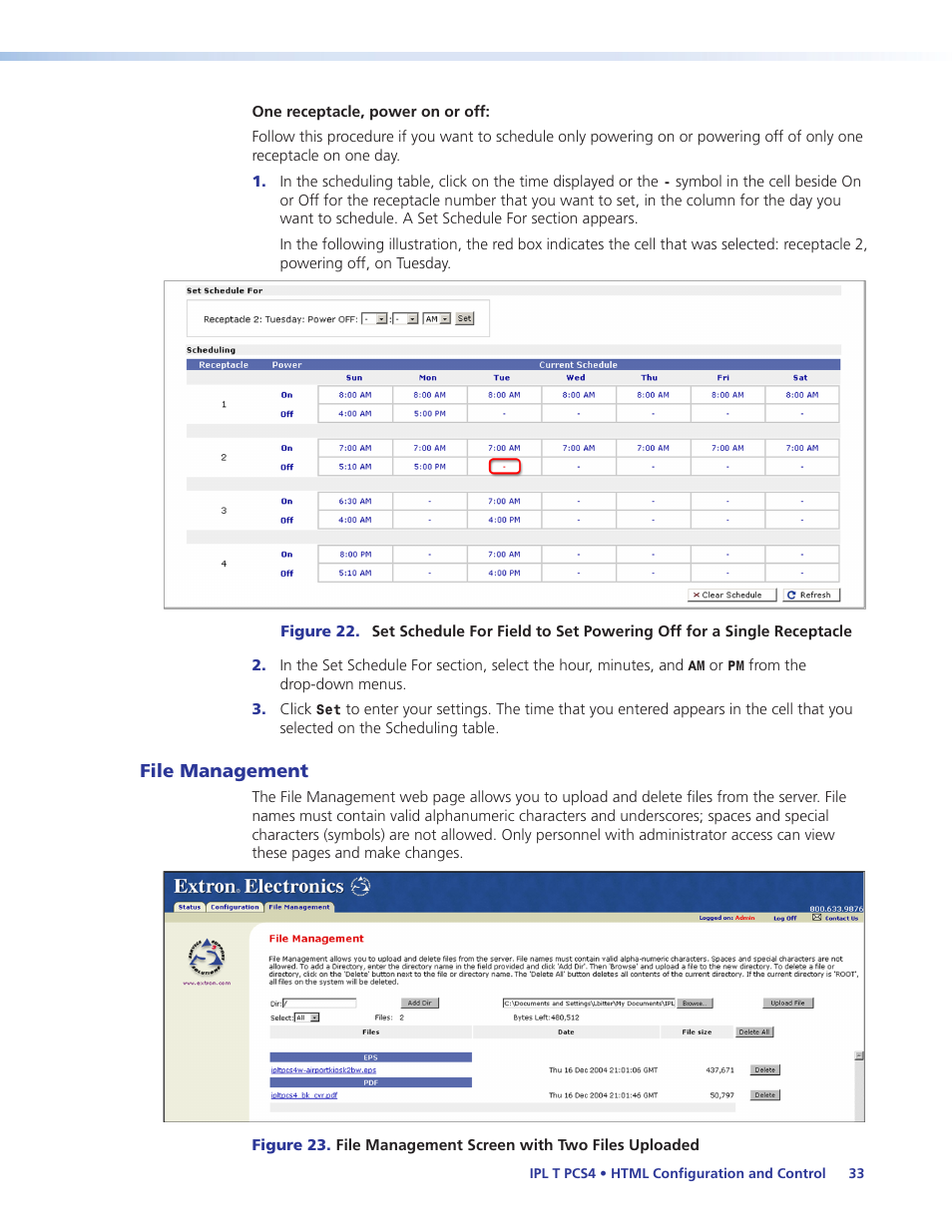 File management | Extron Electronics IPL T PCS4i User Manual | Page 39 / 69