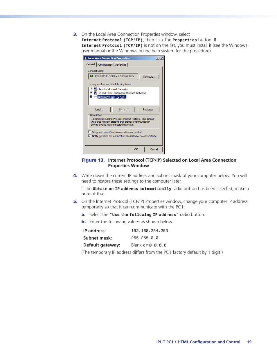 Extron Electronics IPL T PC1i User Guide User Manual | Page 25 / 78