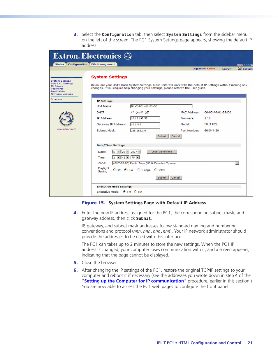 Extron Electronics IPL T PC1i User Guide User Manual | Page 27 / 78