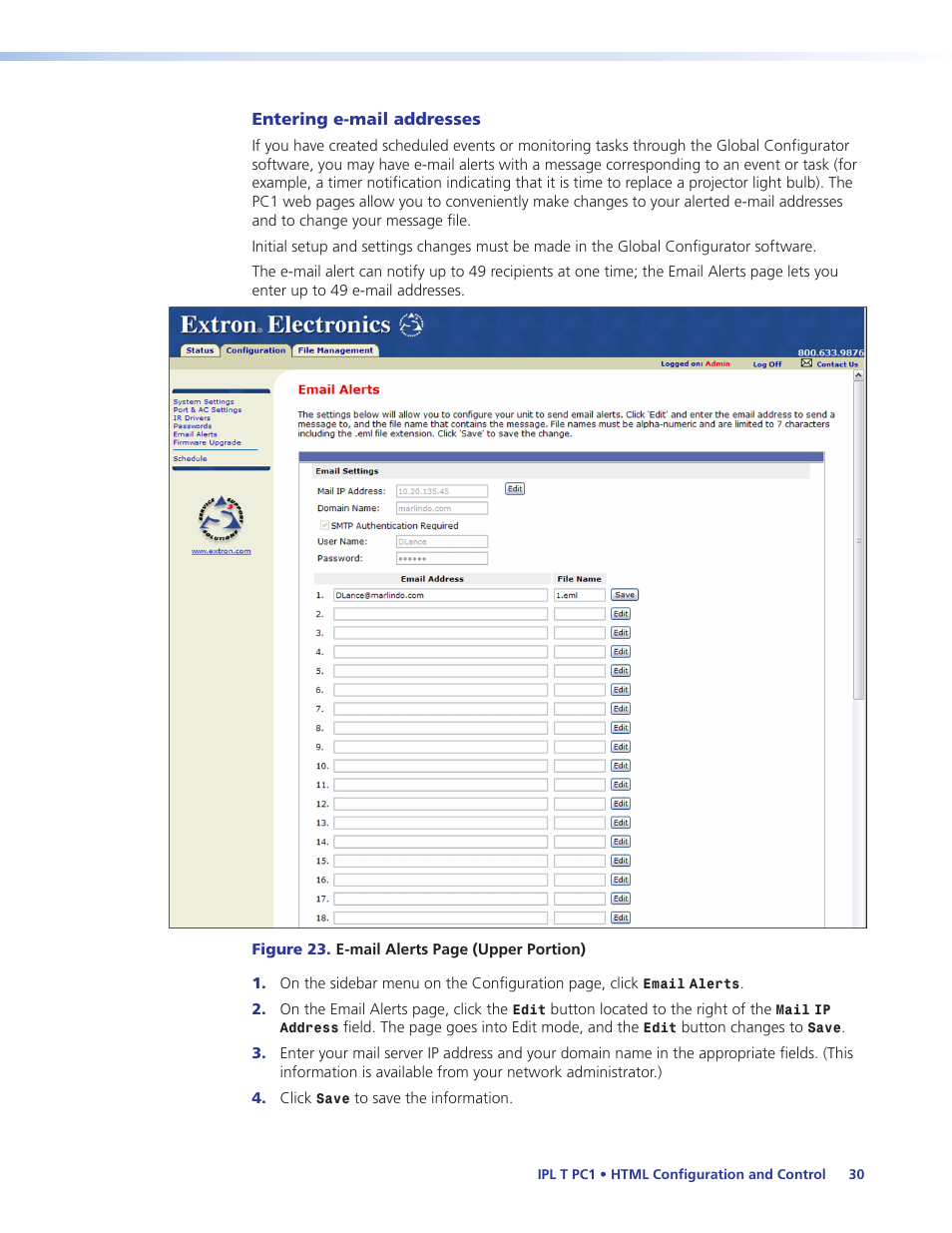 Extron Electronics IPL T PC1i User Guide User Manual | Page 36 / 78