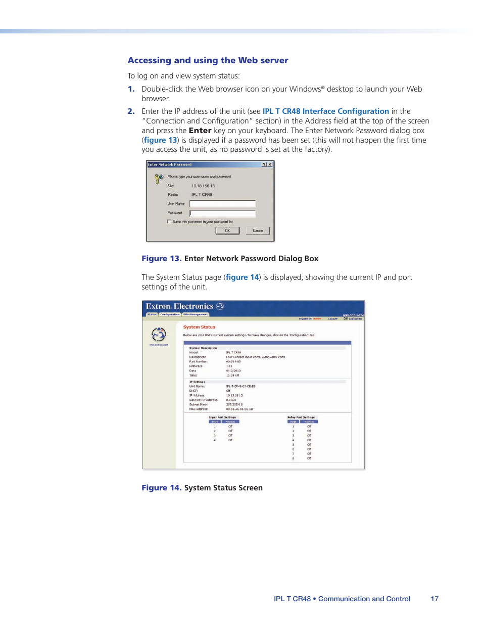 Extron Electronics IPL T CR48 User Manual | Page 23 / 46