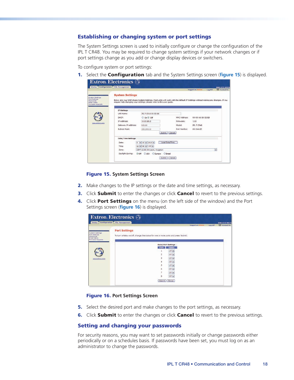 Extron Electronics IPL T CR48 User Manual | Page 24 / 46