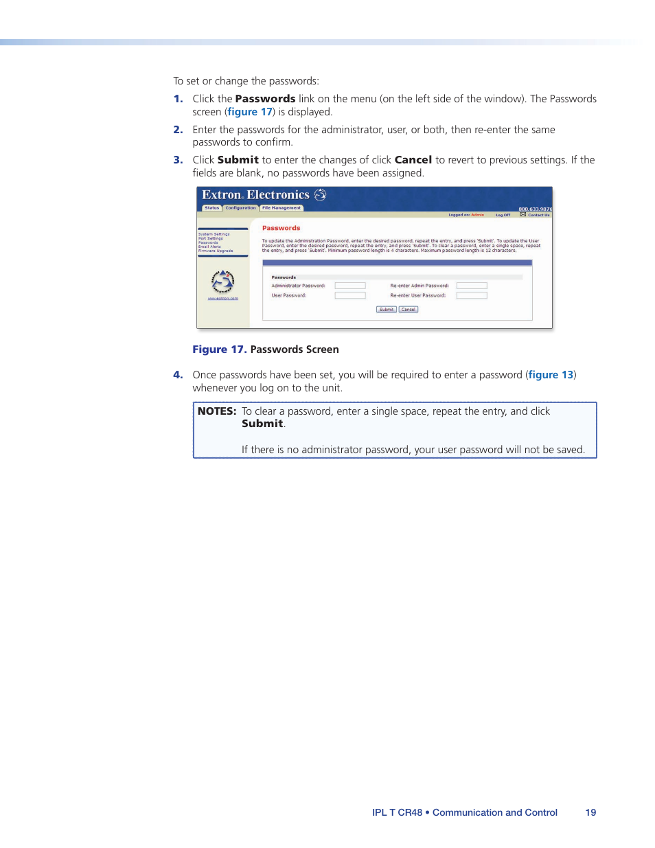 Extron Electronics IPL T CR48 User Manual | Page 25 / 46