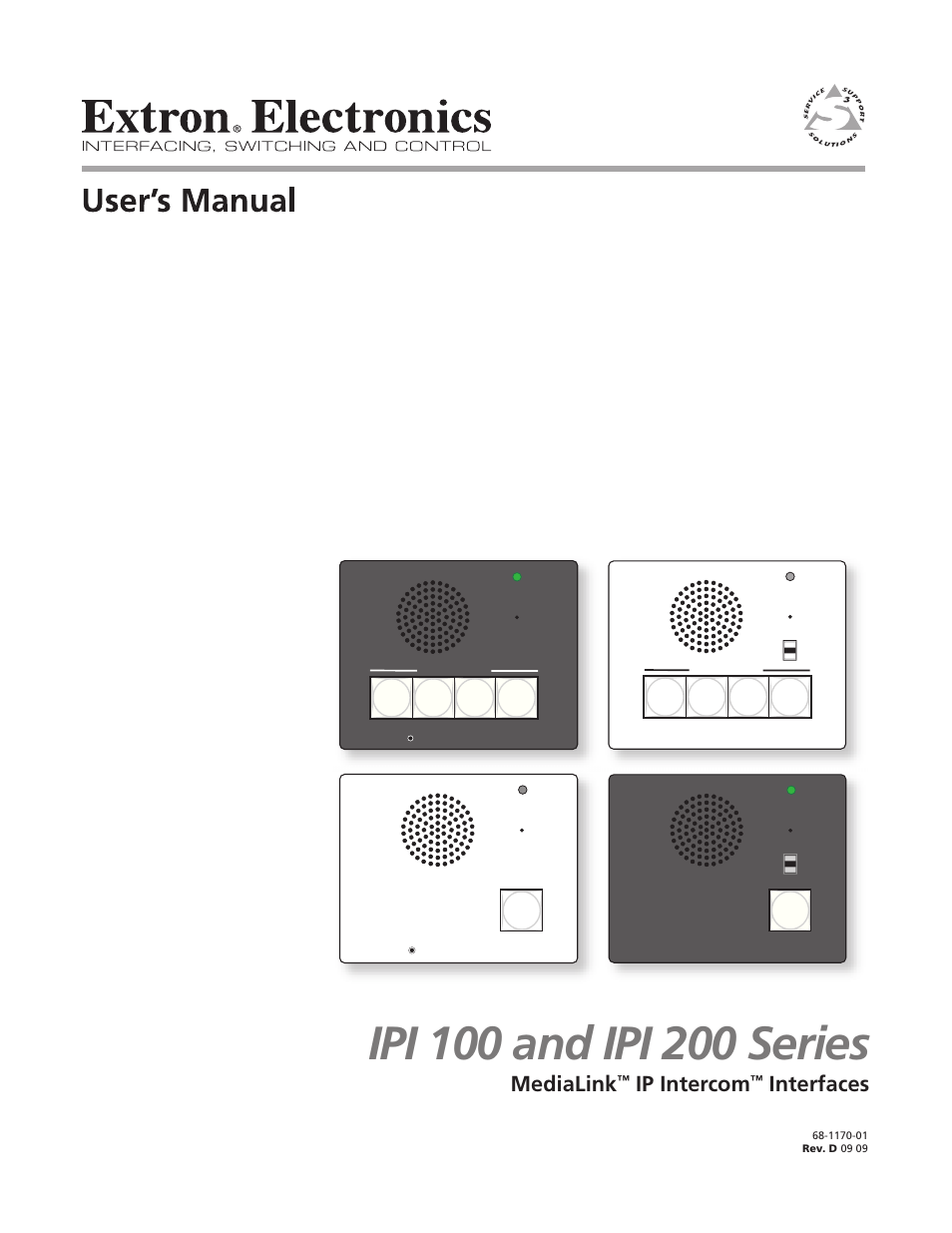 Extron Electronics IPI 200 Series User Guide User Manual | 86 pages