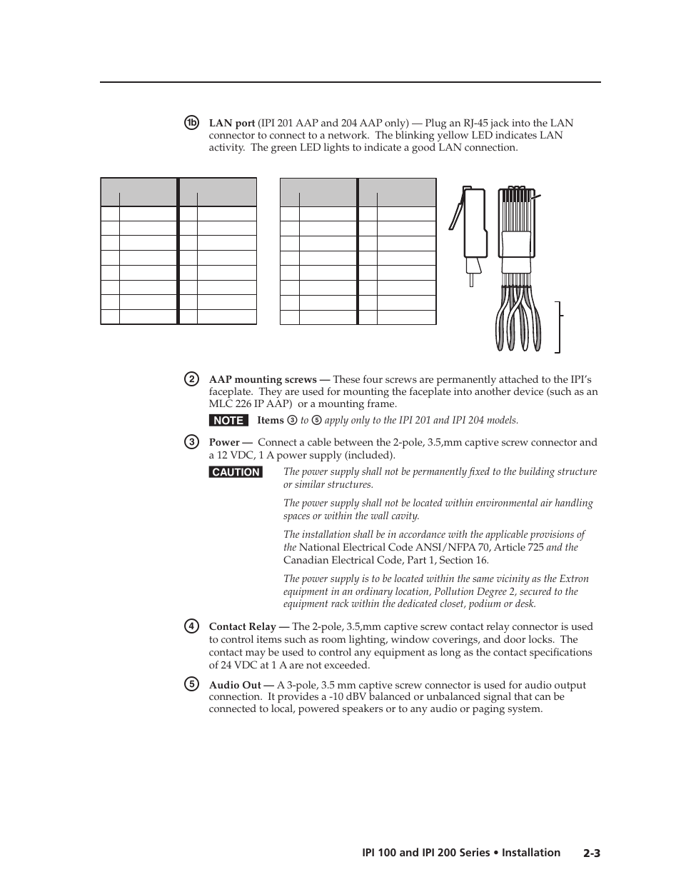 Extron Electronics IPI 200 Series User Guide User Manual | Page 17 / 86