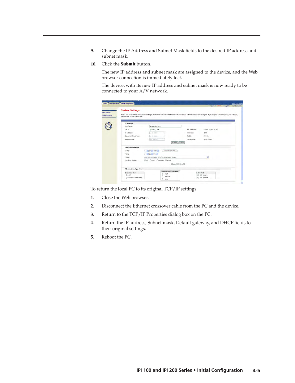 Extron Electronics IPI 200 Series User Guide User Manual | Page 33 / 86