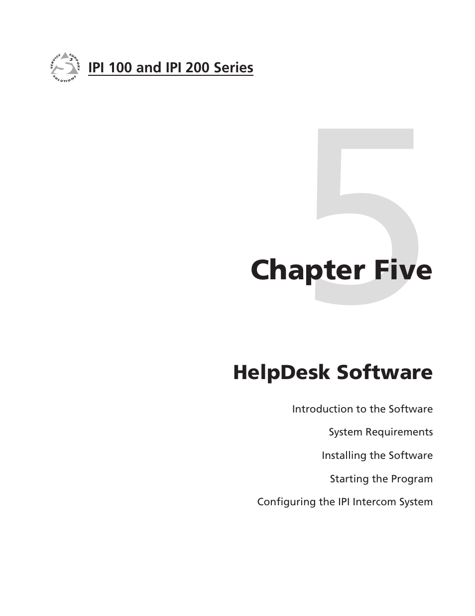 Chapter five: helpdesk software, Chapter five • helpdesk software | Extron Electronics IPI 200 Series User Guide User Manual | Page 35 / 86