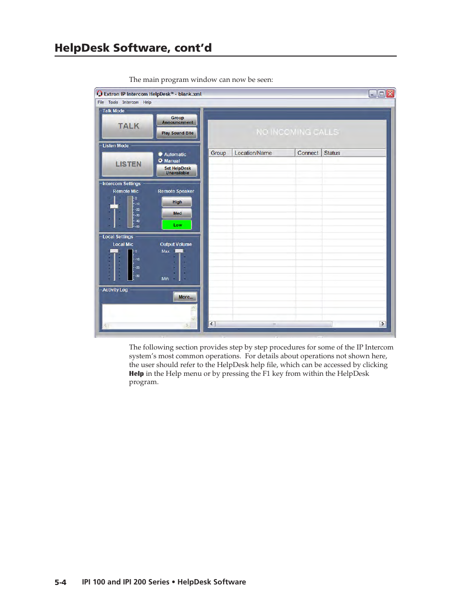 Helpdesk software, cont’d | Extron Electronics IPI 200 Series User Guide User Manual | Page 38 / 86