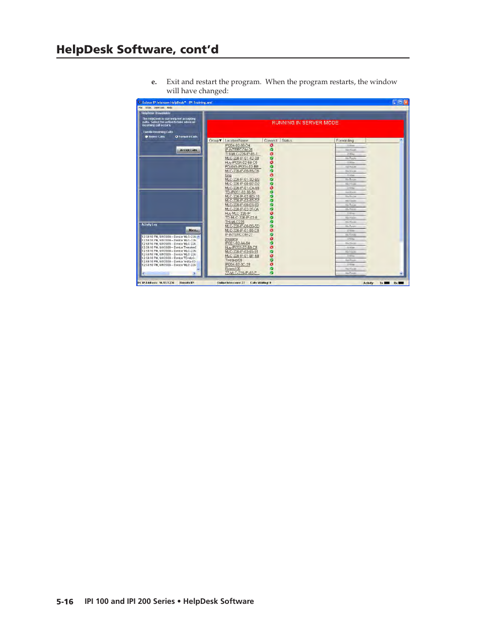 Helpdesk software, cont’d | Extron Electronics IPI 200 Series User Guide User Manual | Page 50 / 86
